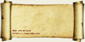 Isidora Nedić vizit kartica